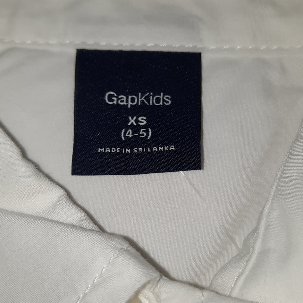 *NEW* GAP kids white classic shirt sz 4-5 - Picture 5 of 6